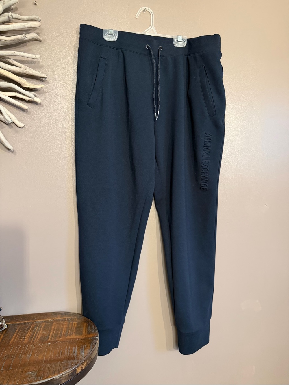 Armani Exchange Men’s Joggers in navy blue